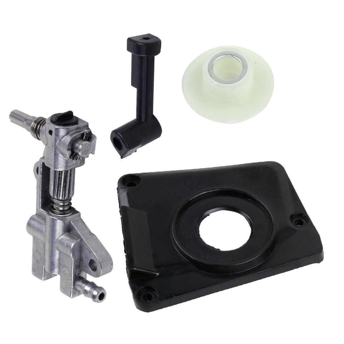 Oil Pump & Cover w/Pipe And Worm Fit For Chinese 4500 5200 45cc 52cc Chainsaw An