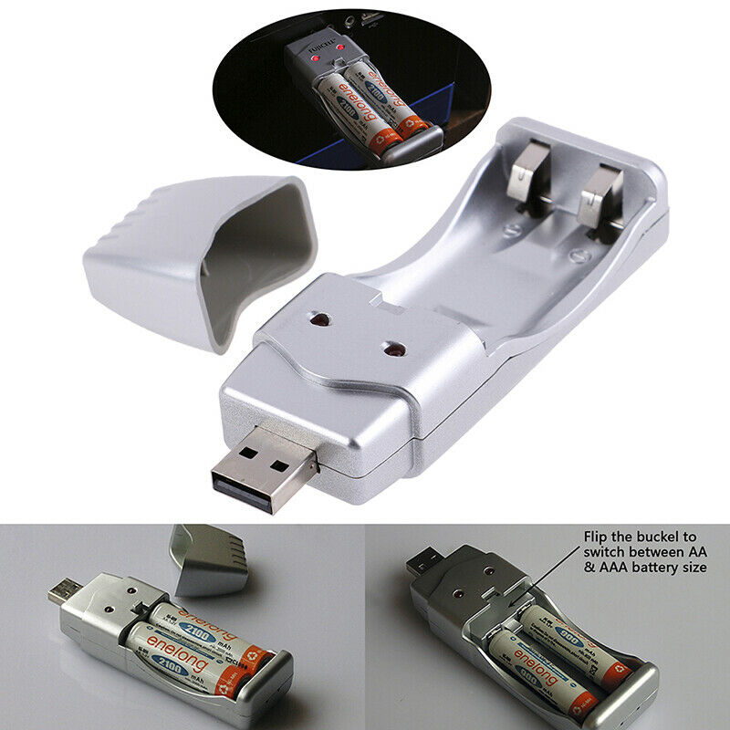 1Pc USB Charger For Ni-MH AA/AAA Portable Rechargeable Charging Battery De.l8
