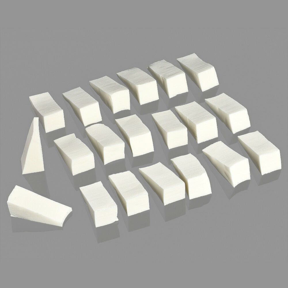 20 PCS/Pack DIY White Makeup Blender Blending Foundation Sponge Puff