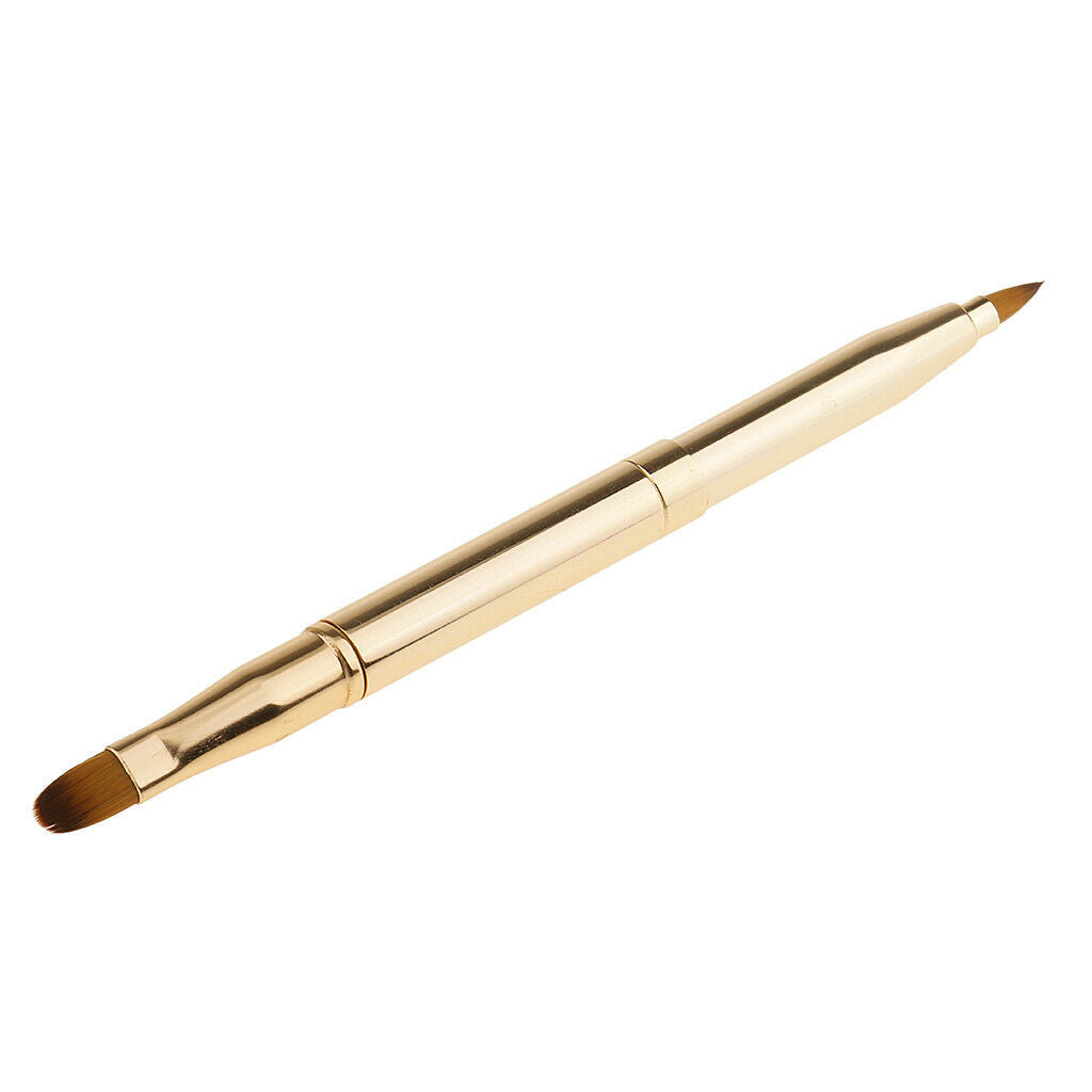 Multi-purpose Makeup Brush 2 in 1 Retractable Lip Brush Eyeshadow Brush