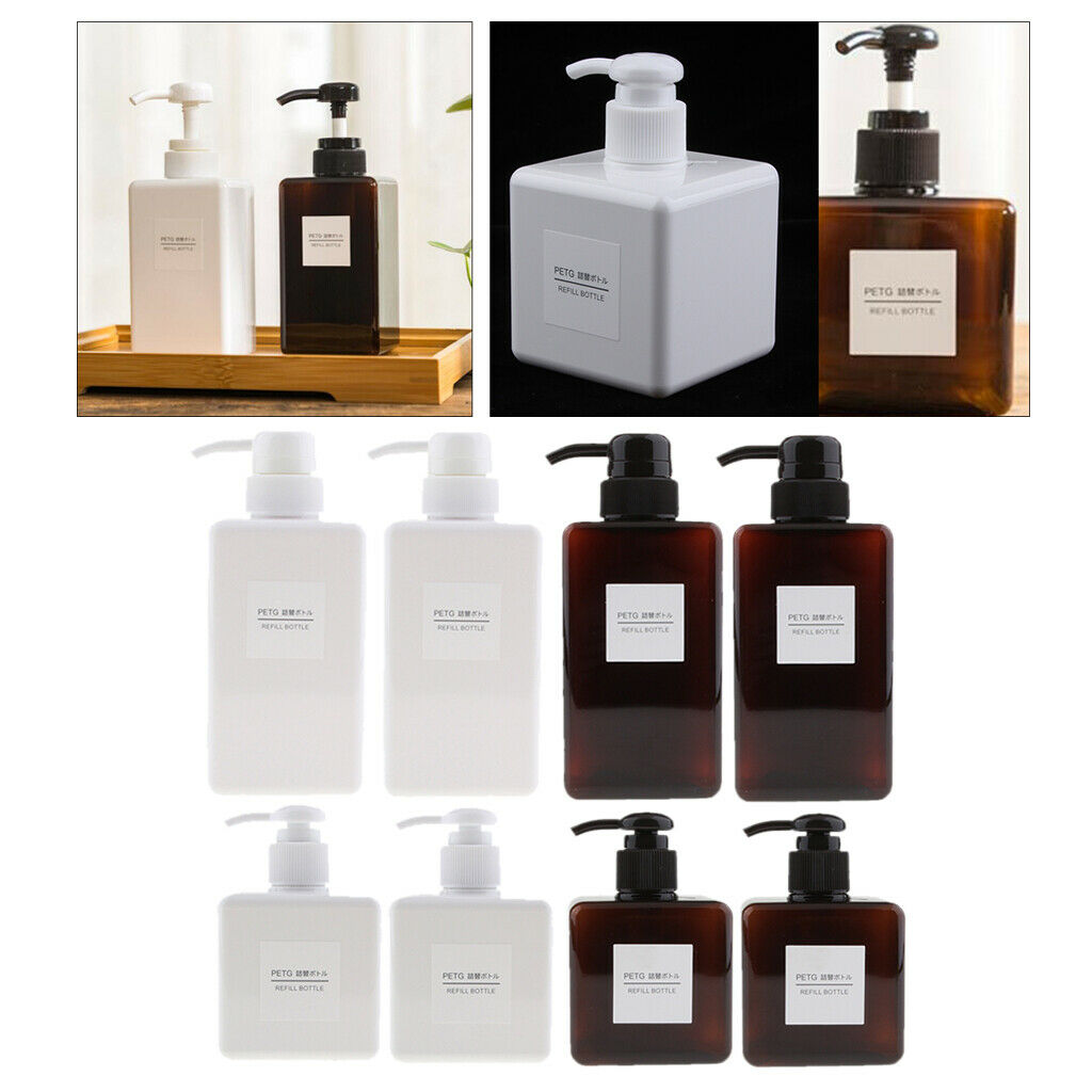 8 Pieces 250ml 450ml Foaming Soap Dispenser BPA Free Container for Shampoo