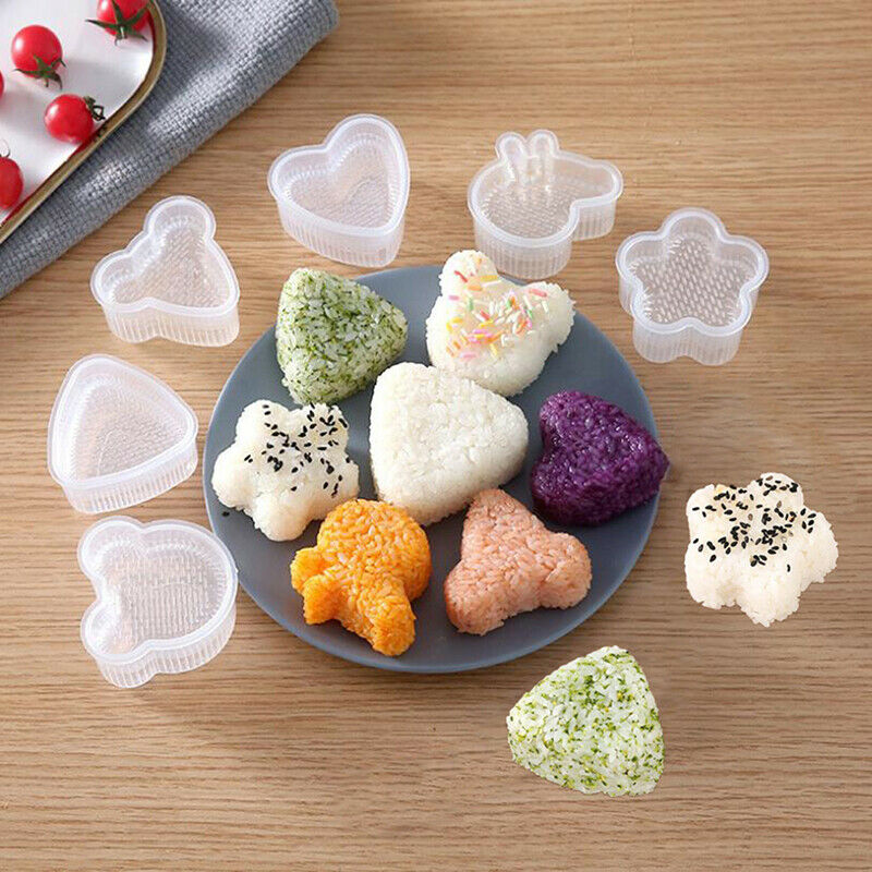 1Set Sushi Nori Rice Mold Bento Sandwich DIY Tool Kitchen Baking Nori Sus.l8