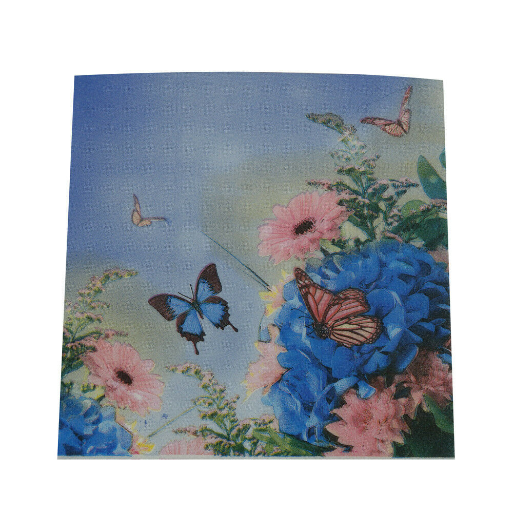20X purple flower paper napkin butterfly festive & party supplies tissue dDEAU