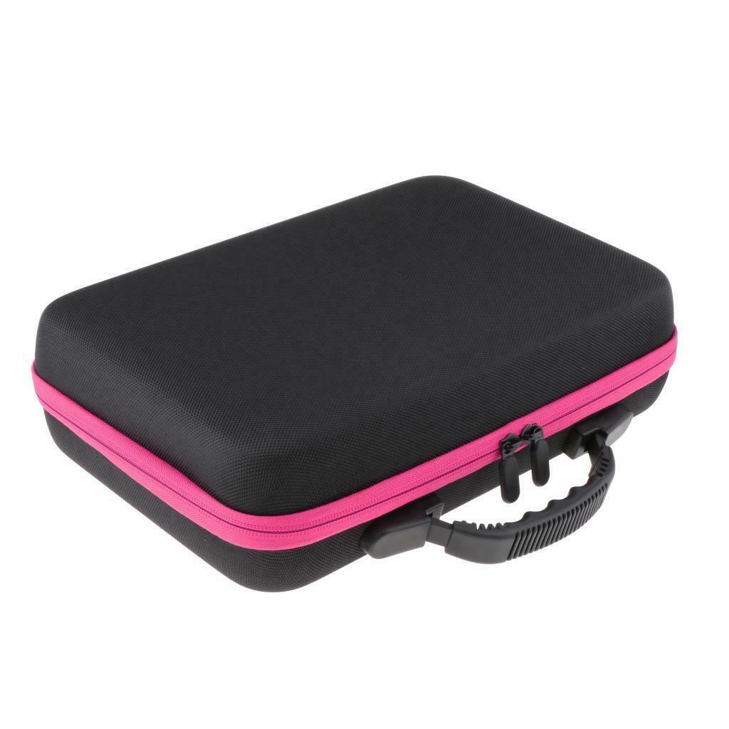Portable Essential Oils Carrying Case Travel Holds 60 Bottles 5ml-15ml Pink