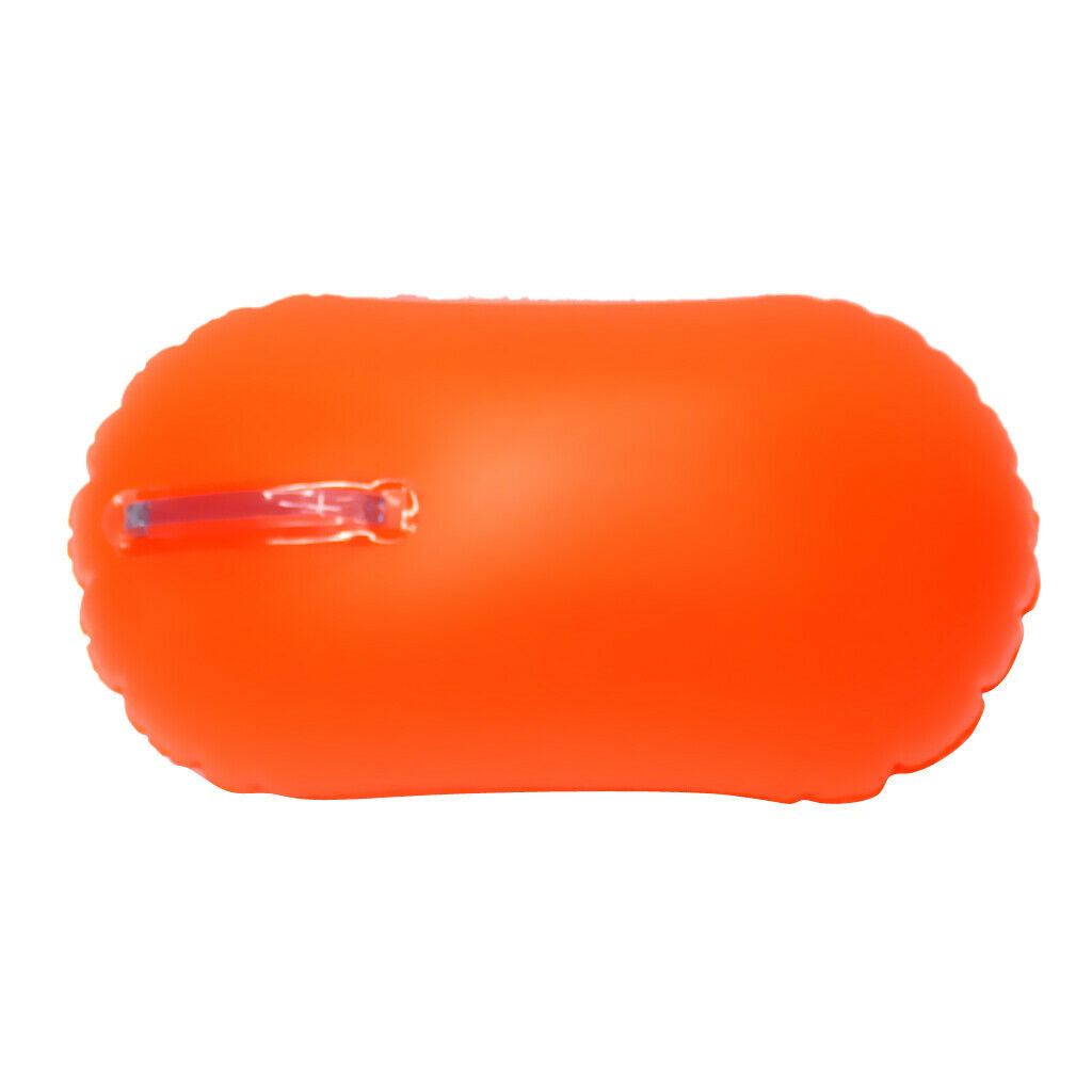 Highly Visible Orange Swim Bubble Buoy Swimming Tow Float For Open Water
