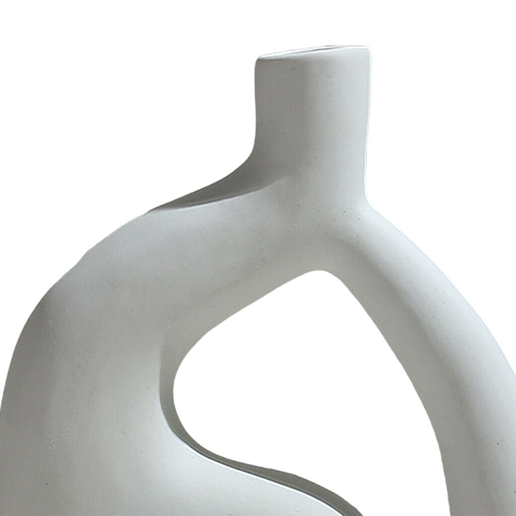 2 Pieces Modern Ceramic Vase Decoration Zen Yoga Studio Floral Bud Vases