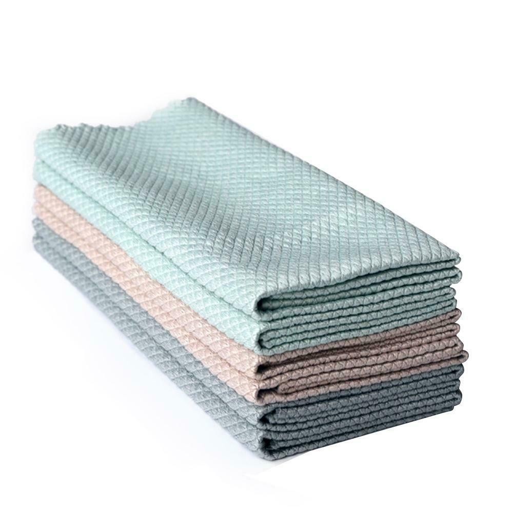 Wipe Glass Scale Cloth Soft Durable Water-absorbing Degreasing Cleaning Cloth