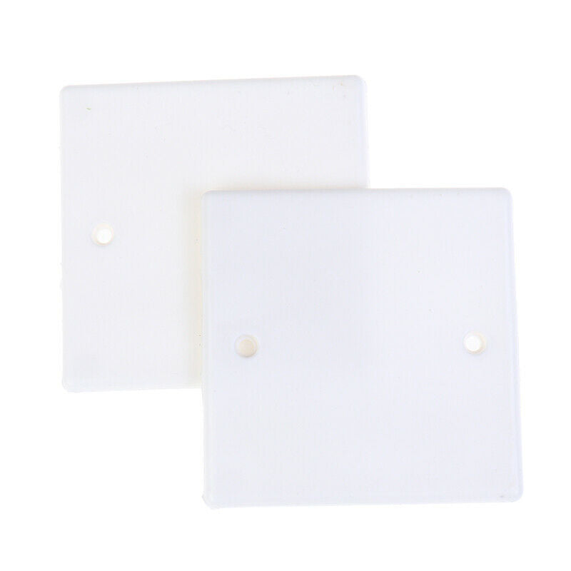 10pcs 86 Type Single Gang Blanking Plate Light Switch Wall Socket Cover WhiteDD