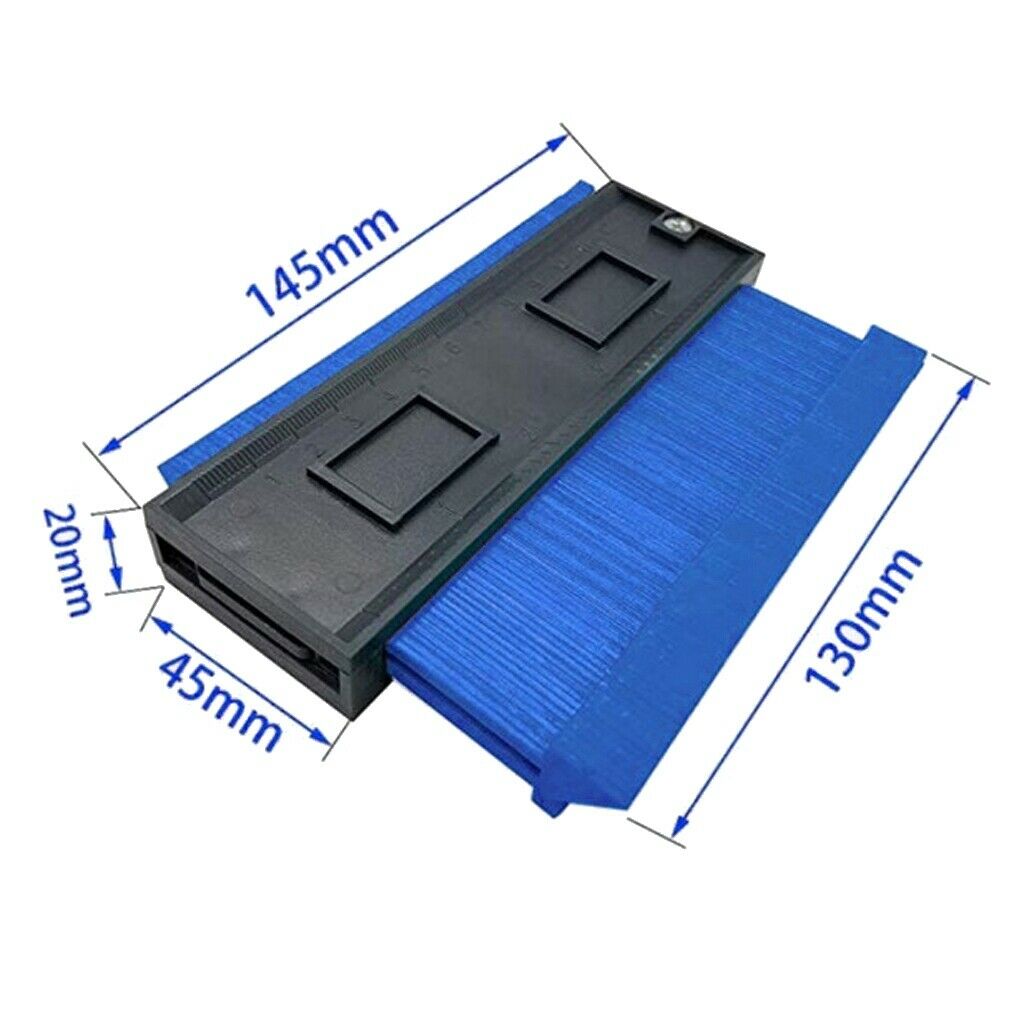Contour Profile Gauge Woodworking Shape Tracing Template Measuring Tool Blue