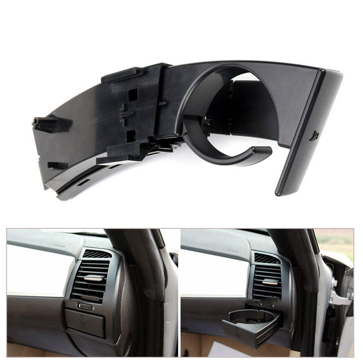 For BMW Z4 E85 E86 03-08 ABS Plastic Black Cup Holder Right Passenger Dashboard