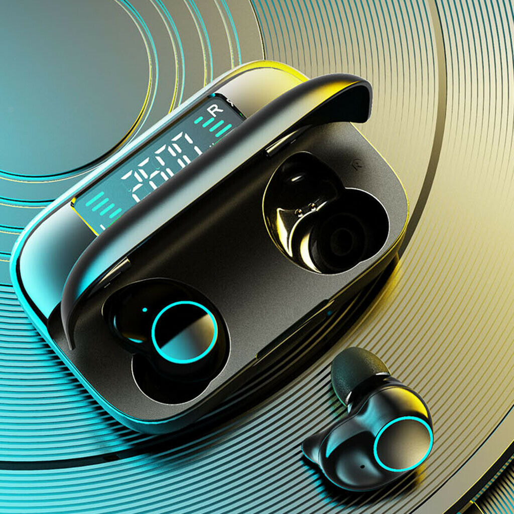Bluetooth Wireless Earbuds Hi-Fi Stereo Sound for Sport Workout Gaming Black