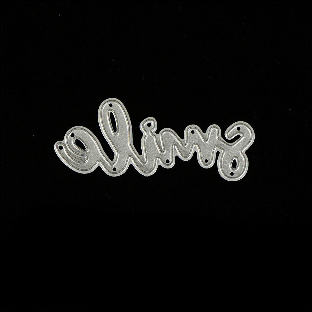 Thanks Hello Love Smile Metal Cutting Dies for DIY Scrapbook Album Paper Ca  Tt