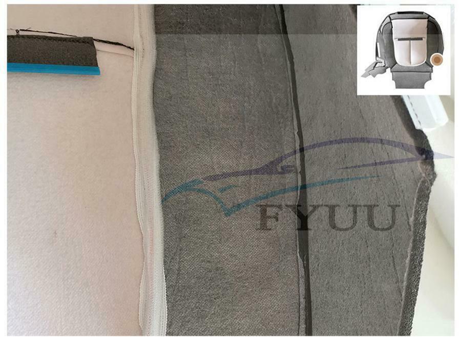 For Ford F150 11-14 Driver Side Bottom Replacement Leather Seat Cover Steel Gray