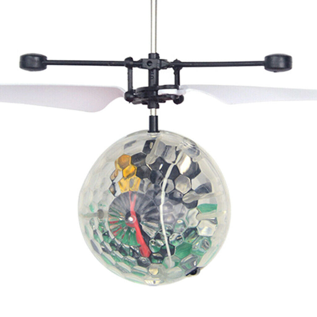 RC Flying Ball Drone LED Flashing Light Infrared Induction Toys Crystal Ball