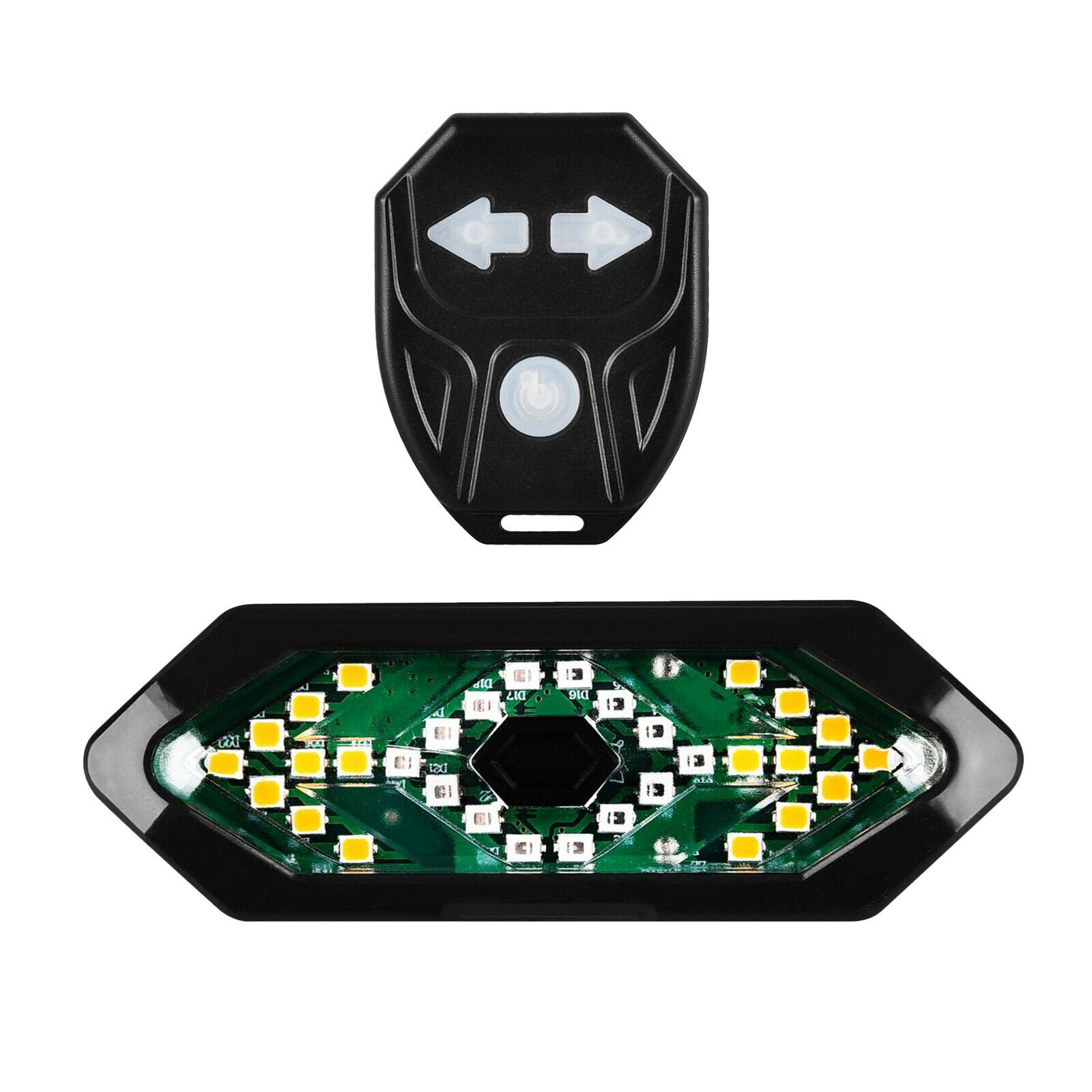 USB Smart Bike Tail Light with Turn Signals Lamp Horn Wireless Remote Control