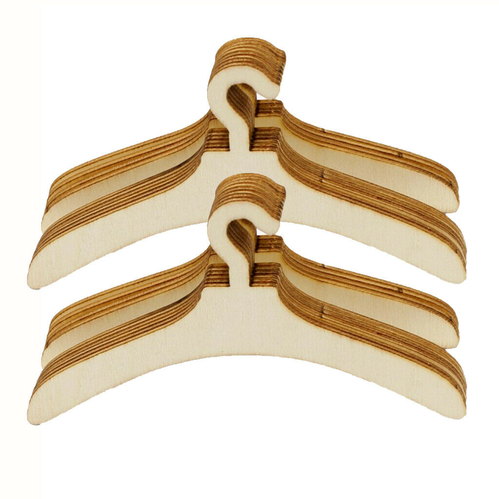 20 Pieces Plywood Wooden Clothes Hangers for  House Furniture
