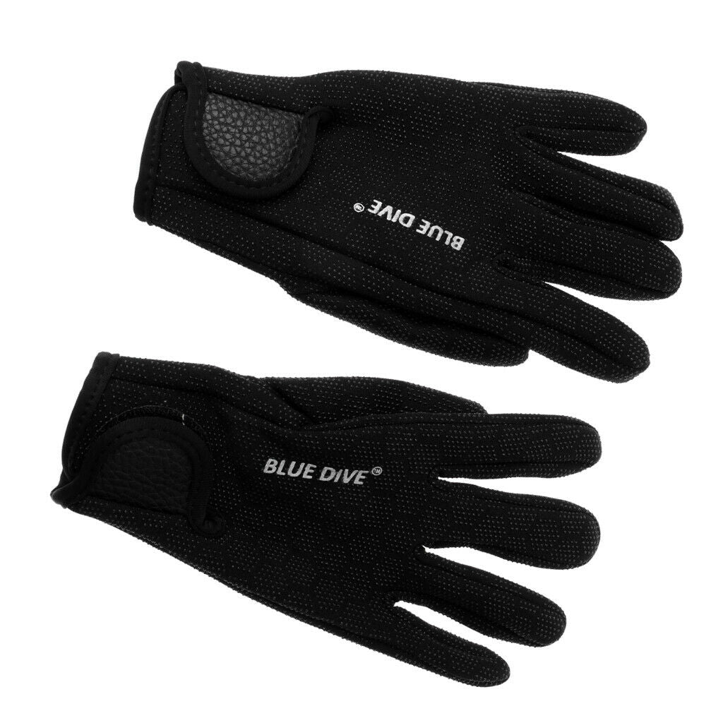 Pair of 2 Neoprene Protective Gloves Kayak Surf Scuba Diving Snorkeling Swimming