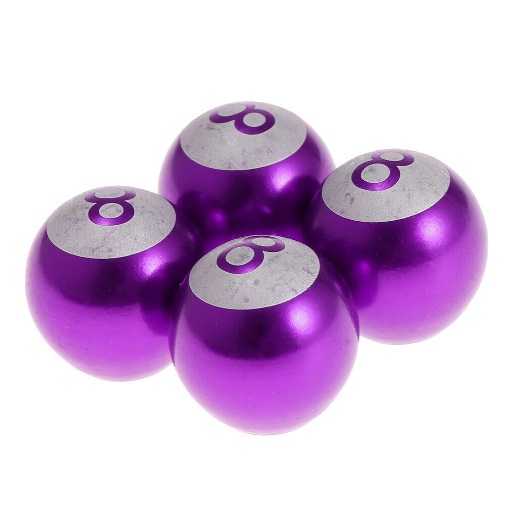 4x Purple Car Wheel Tire Valve Dust Stems Air Caps Accessories