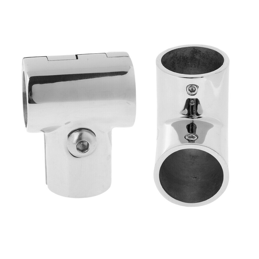 2 Pieces 25mm 1 Boat Handrail Fitting Great Accessory for Boat / Yacht / Kayak