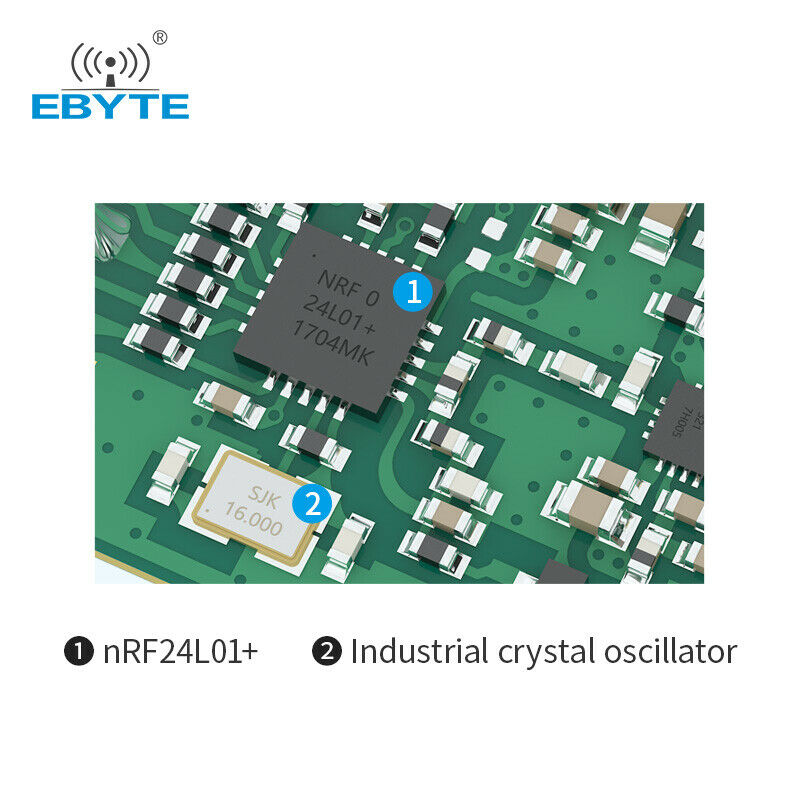 Nrf24l01p+pa+lna Wireless RF Transceiver Module E01-2G4M27D 27dBm SPI 2.4GHz 5km