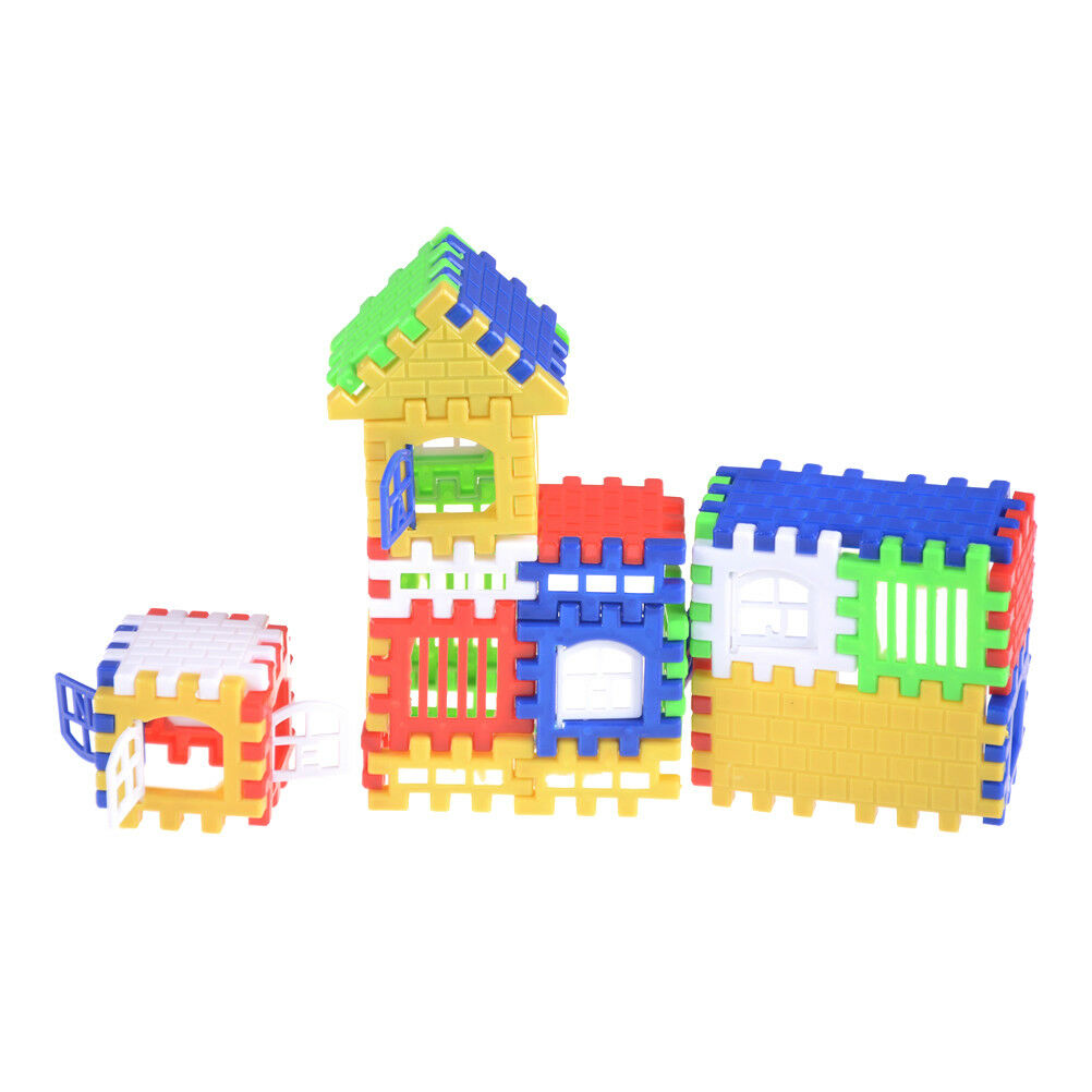 44pcs Baby Kids House Building Blocks Educational Learning ConstructionToyGiftBD