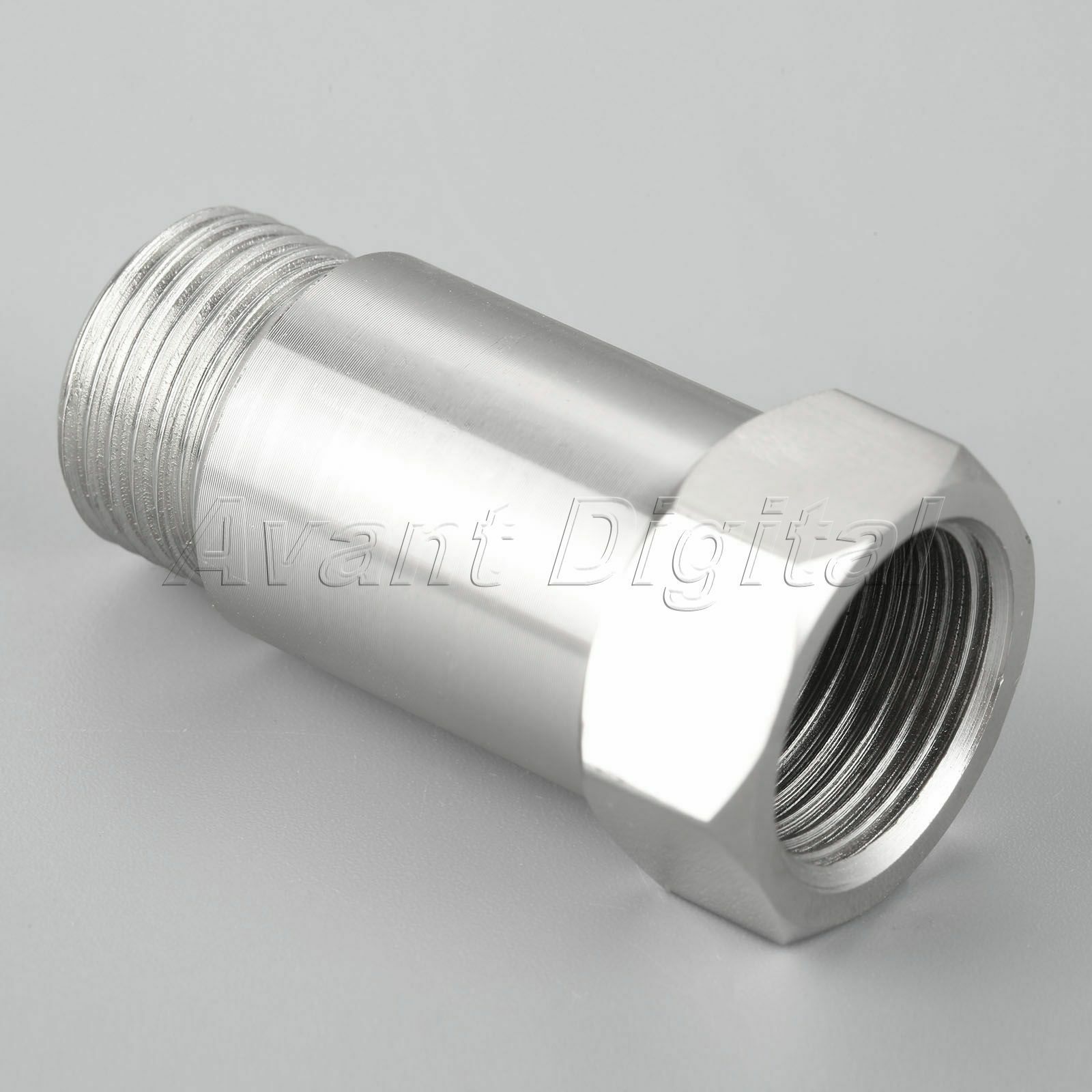 2xO2 Oxygen Sensor Spacer Adapter Extension CEL Fix Universal 45mm Steel M18x1.5