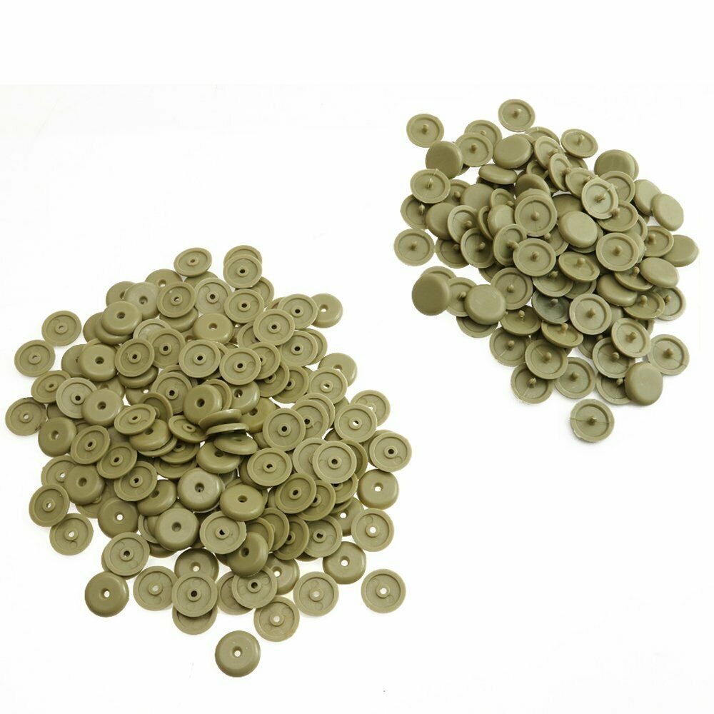 20 pairs Snap-on style Seat Belt Buckle Buttons Holder stopper Pins Color beige