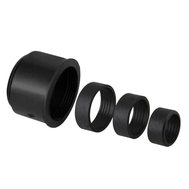 2x CarbonFiber Color Motorcycle Straight Pipe Air Intake Filter 1.1-1.9" Adapter