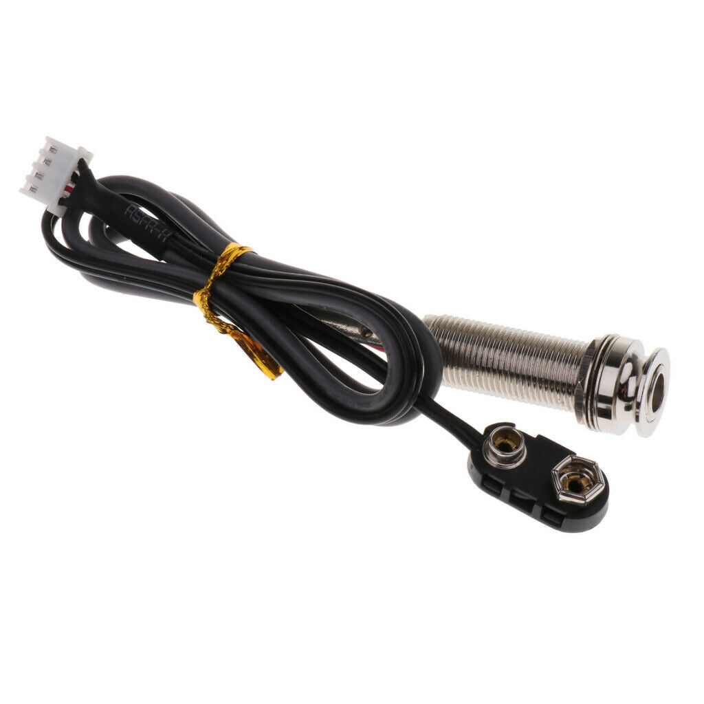Acoustic Classical Guitar Preamp Piezo Pickup with 6.35mm Endpin Output Jack