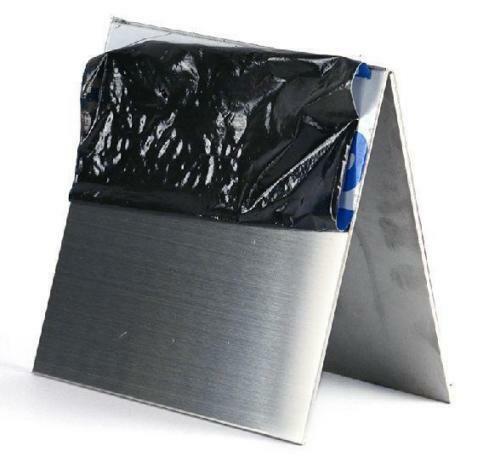 304 Stainless Steel Fine Polished Plate Sheet 0.5mm x 100mm x 100mm