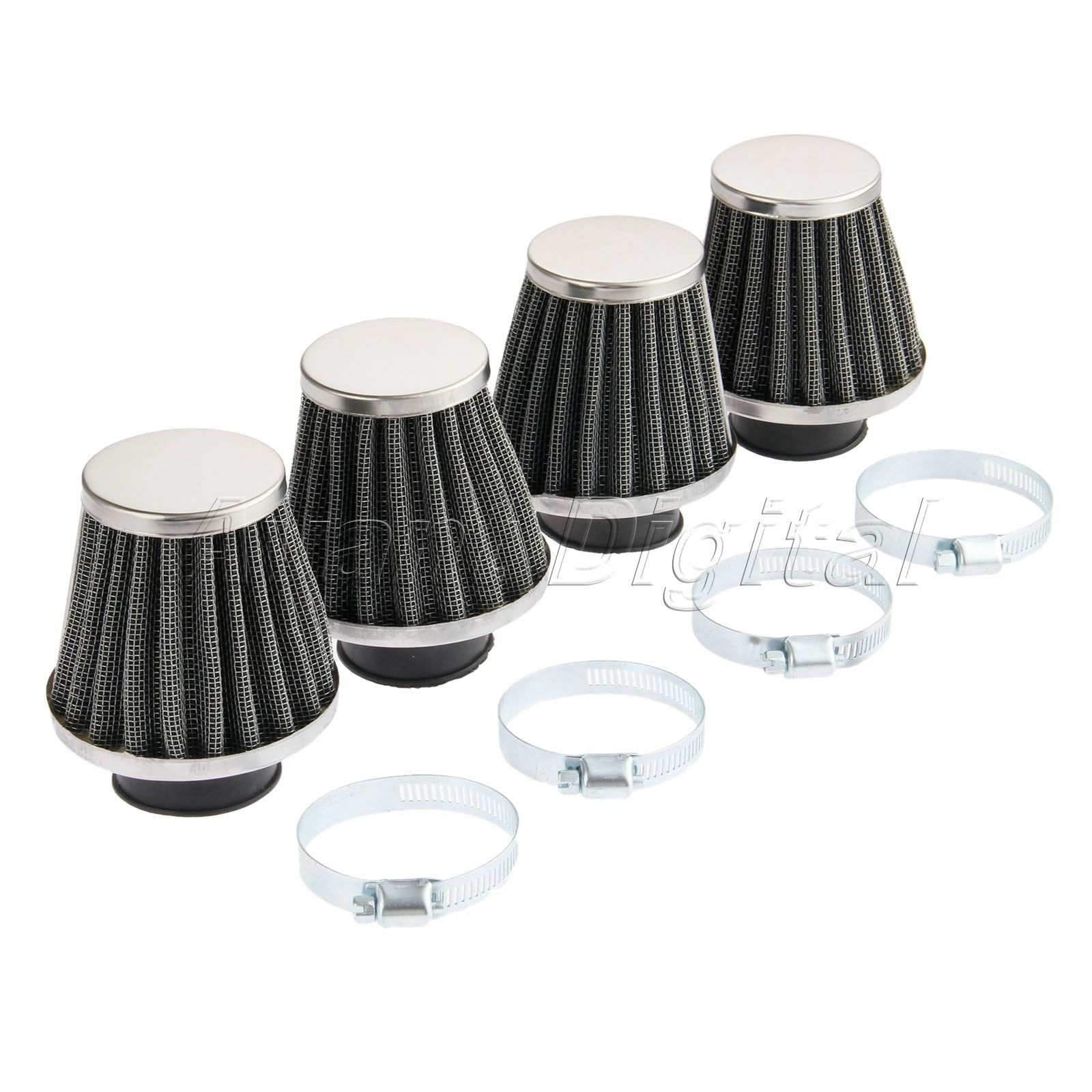 4PCS 35mm Air Intake Filter Cleaner Pod Motorcycle ATV  Bike Go Kart Dirt Pit