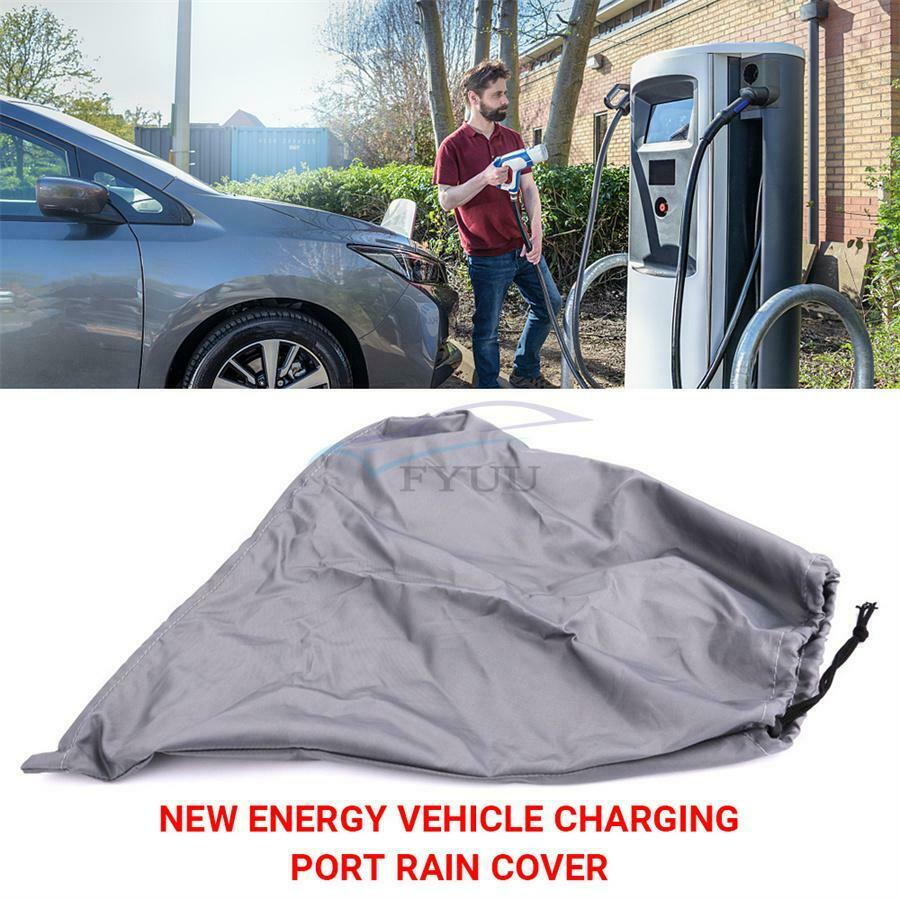 1× PU Coating Magnet Adsorption Car Charger Port Cover For New Energy Vehicle