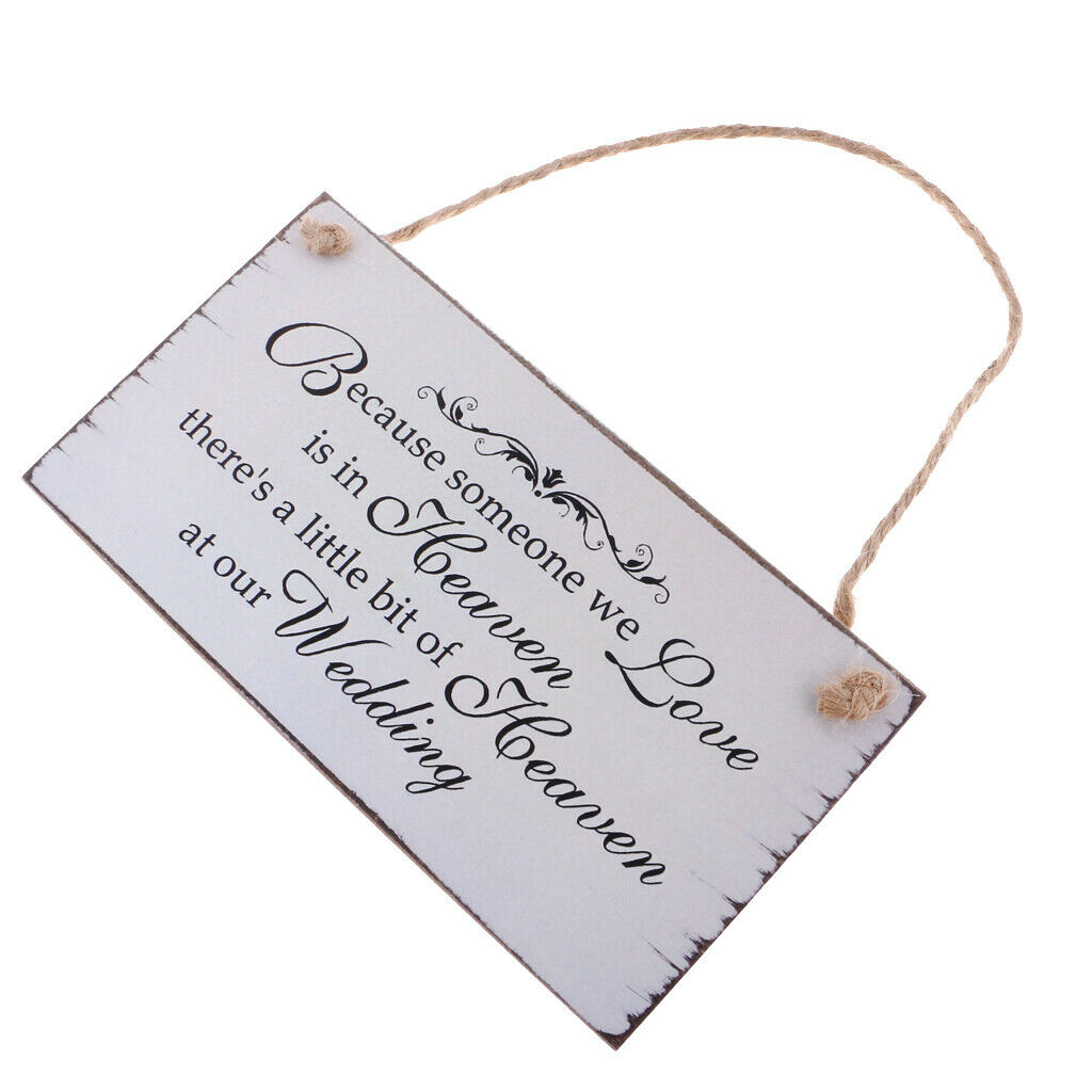 Wooden plaque plaque Because there is someone we love in heaven