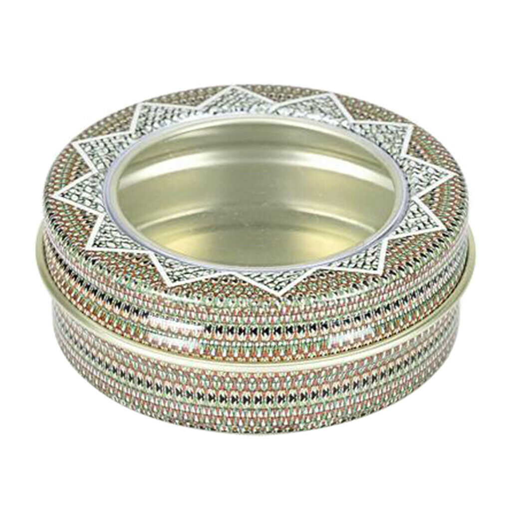 Multi-Use Empty Storage Tin Container, 5 Pack Aluminum Tin Jar with Screw Lid
