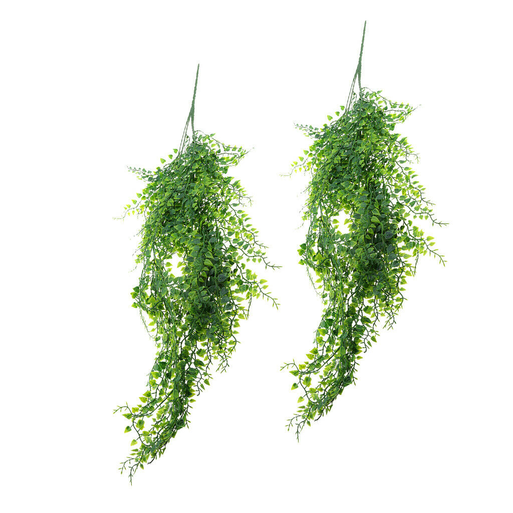 2x Pieces Artificial Plant Vine Foliage for Wedding Fence Garden Decor
