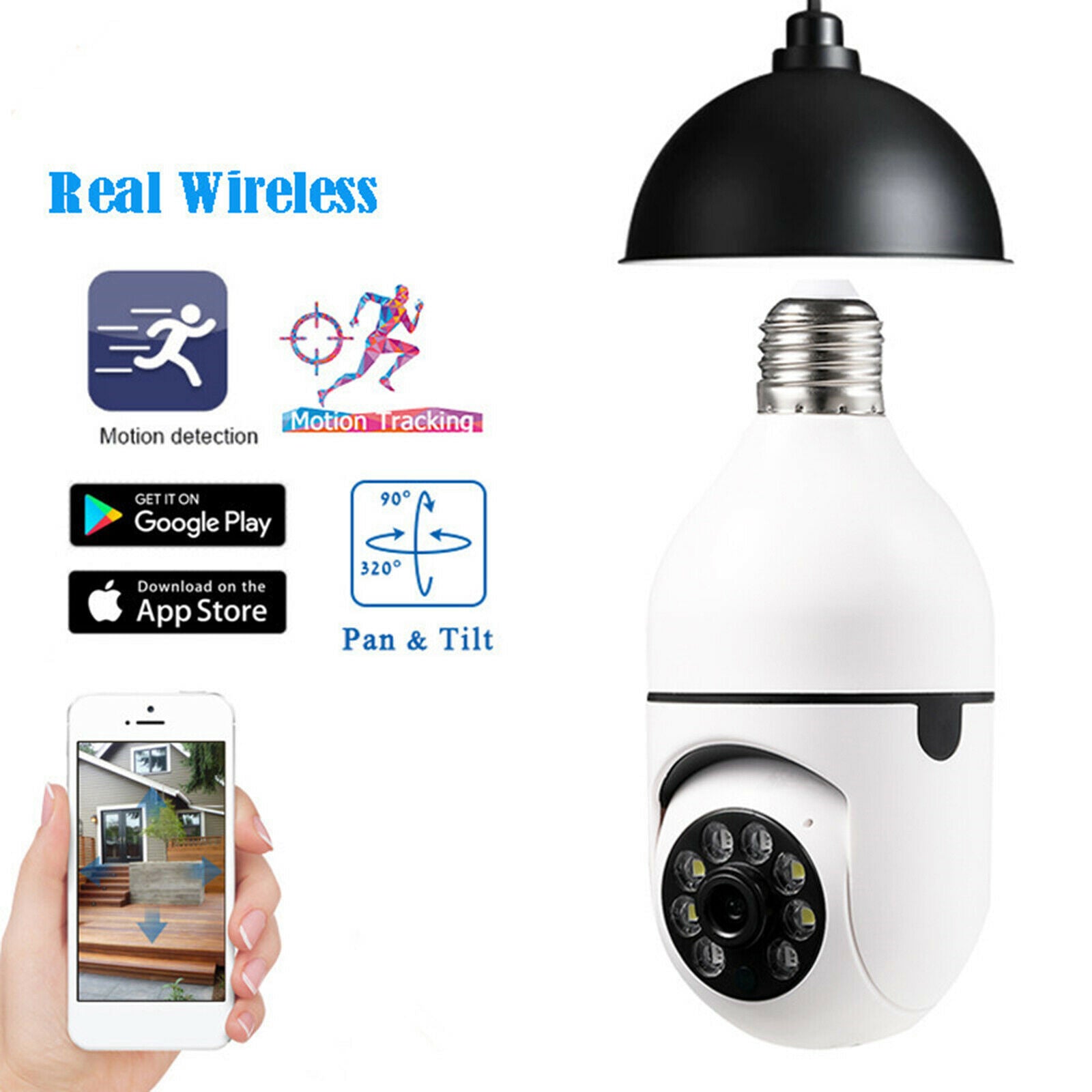 Wireless WiFi Camera 1080P HD IP Security Camera IP66 Waterproof Outdoor