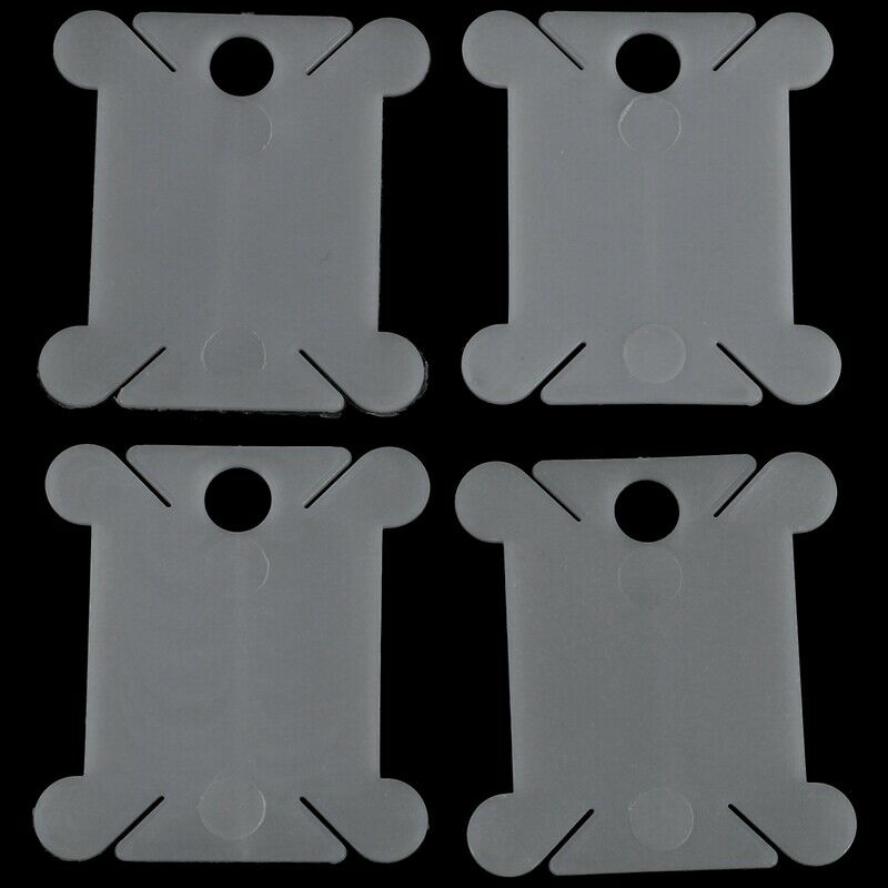1X(Plastic Floss Bobbins and Clear Needlecraft Organizer - 200 Cross-Stitch 2P5)