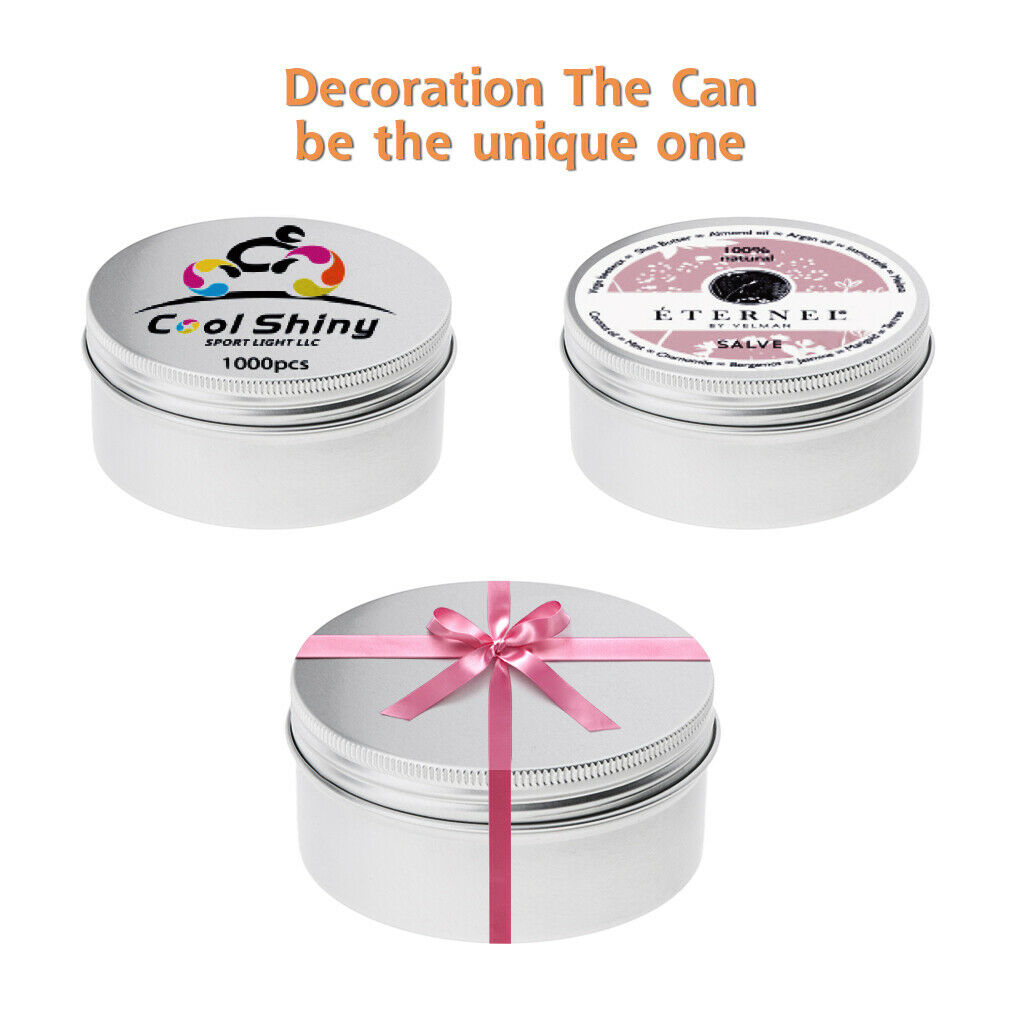 10 Packs 5ml/5g Aluminum Tin Jars Cosmetic Empty Screw Lid Containers Lip Balm