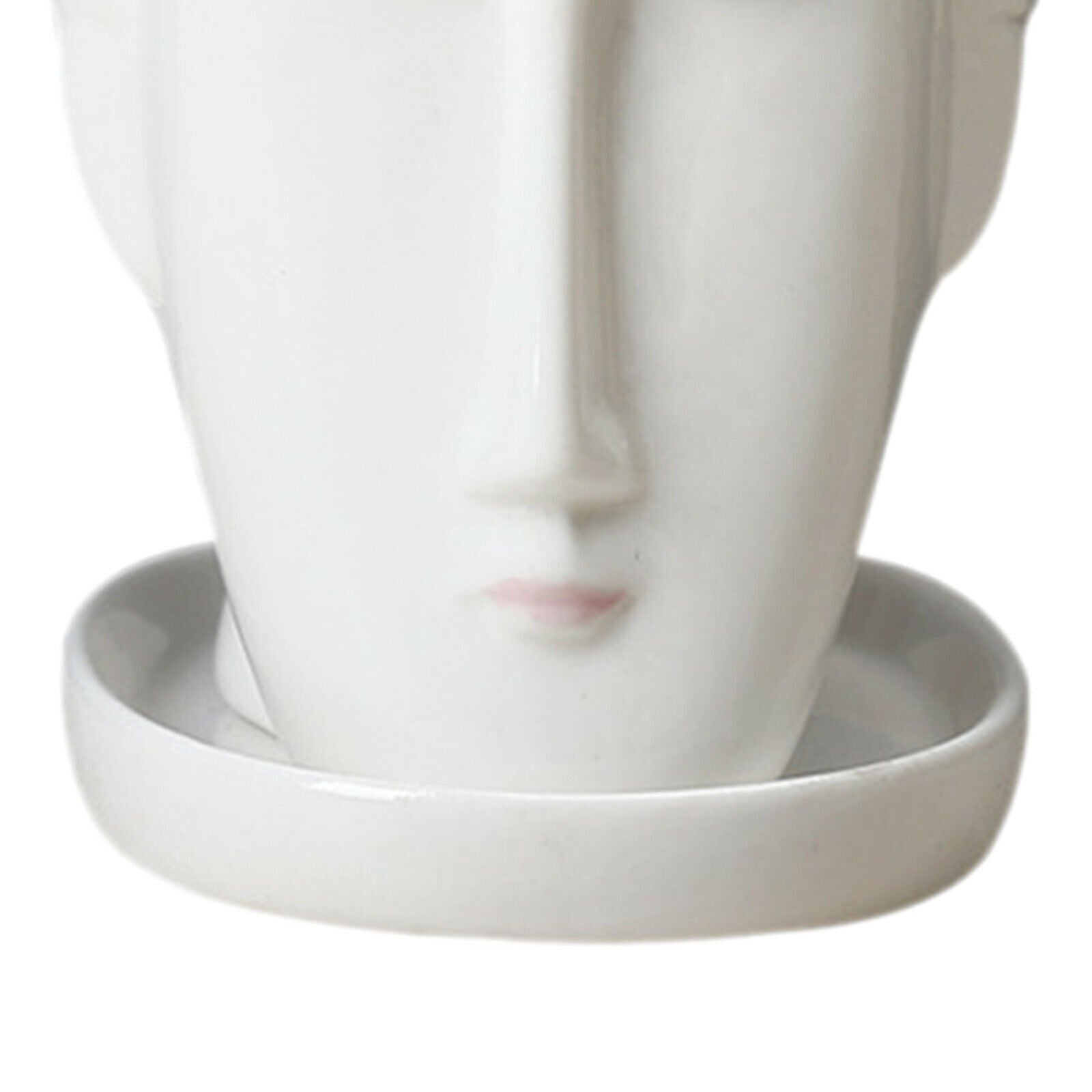 2X Portrait Face Head Vase Planter Garden Plant Pot Art Flowerpot Decoration