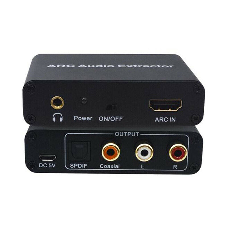 HDMI Digital To Analog Coaxail ARC Audio Extractor Converter Adapter 3.5mmDEAU