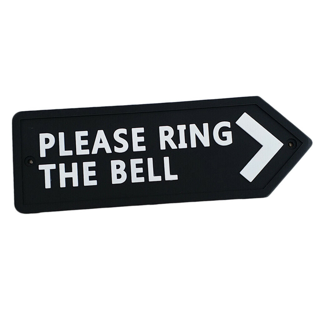Flexible PVC Door Reminding Yard Sign In/Outdoor Beach PLEASE RING THE BELL
