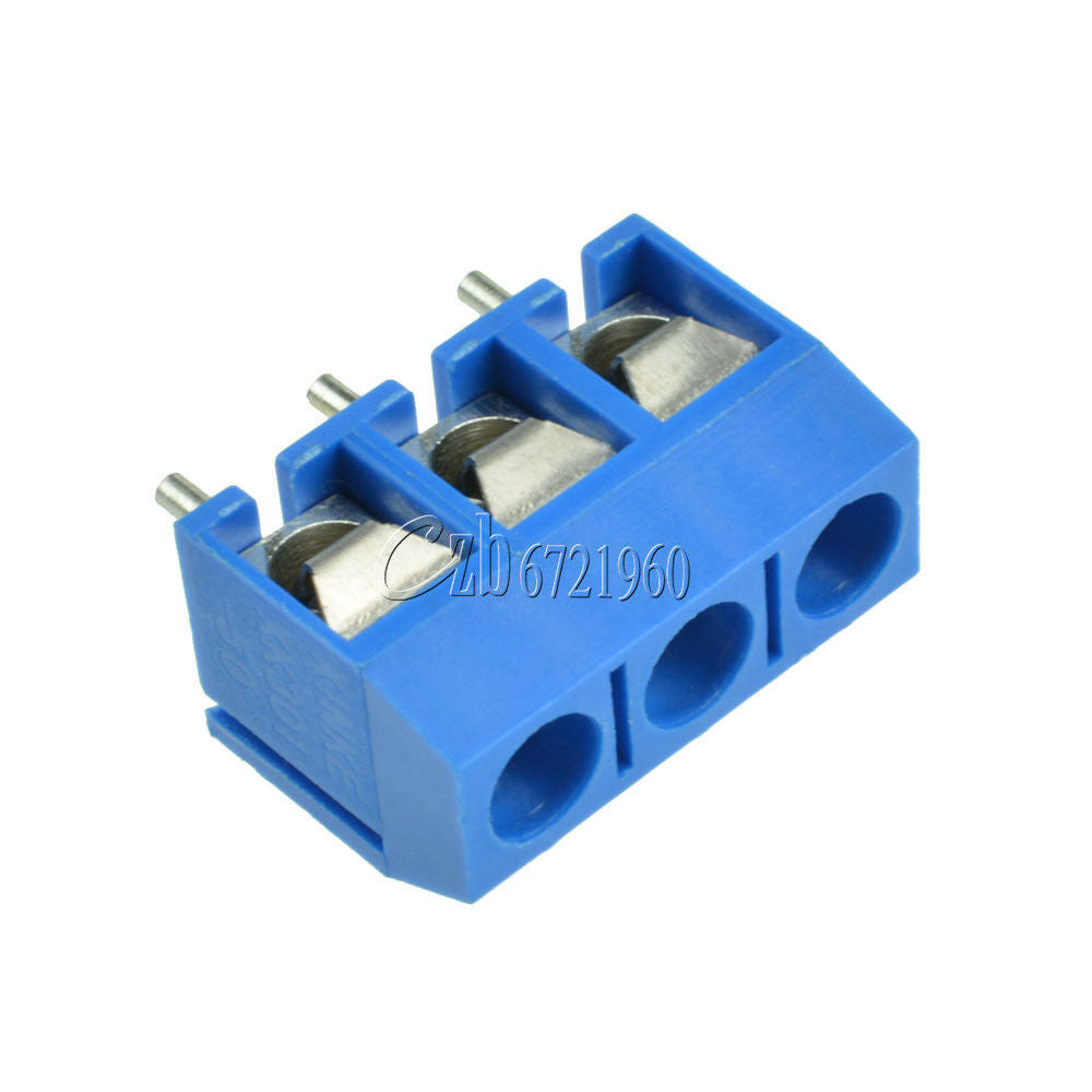 30PCS KF301-3P 5.08mm Blue Connect Terminal Screw Terminal Connector
