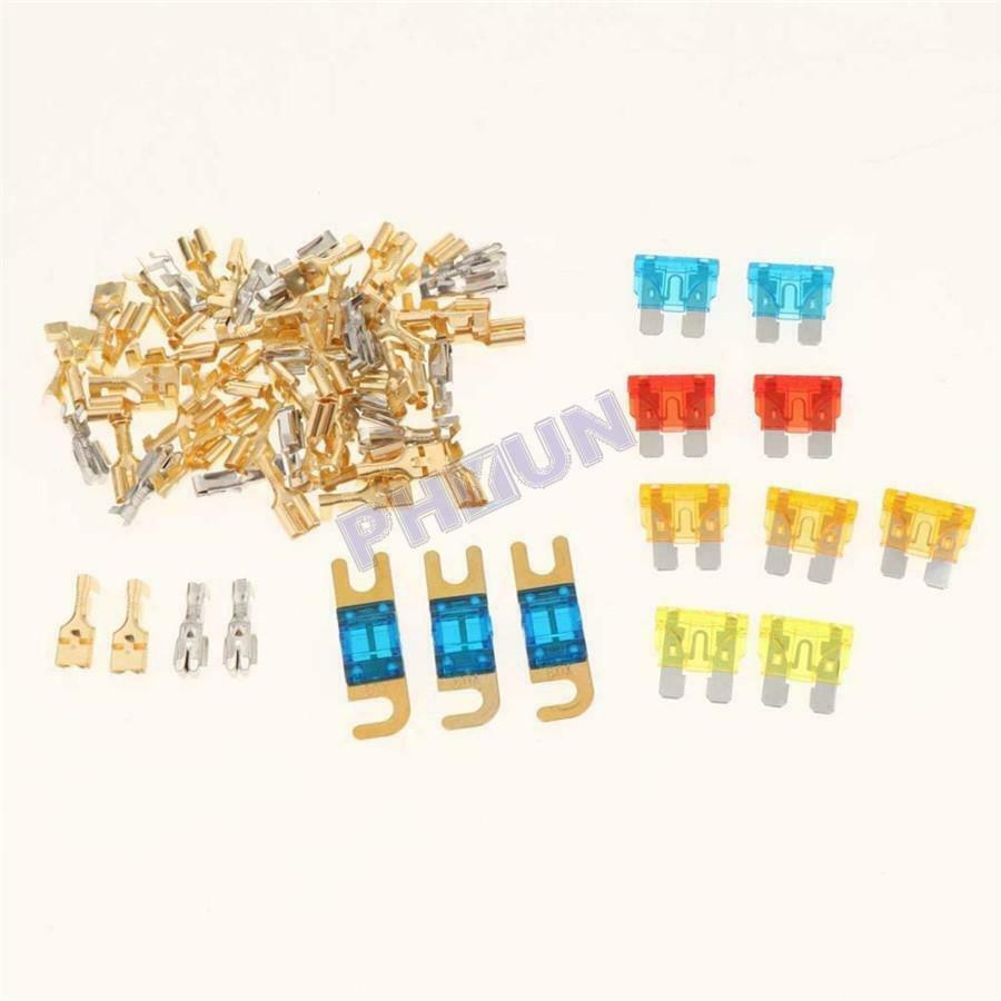 12-Way Blade Fuse Box w/ 9-Way Relay Box Assembly For Car Truck SUV Marine Boat