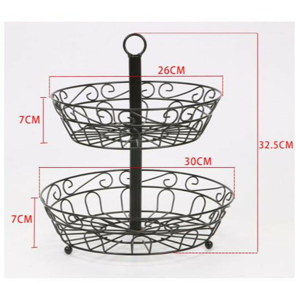 Disassembled And Installed Double Layer Fruit Basin Fruit Basket