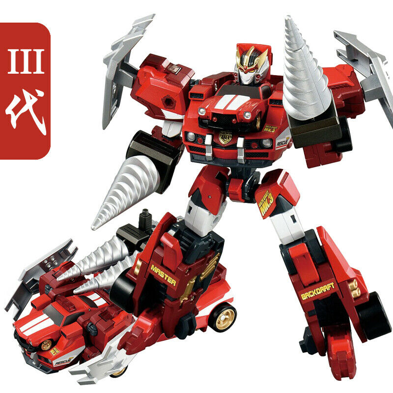 Takara Tomy Hyper Rescue Drive Head 02 MKIII Master Backdraft Deformation Robot