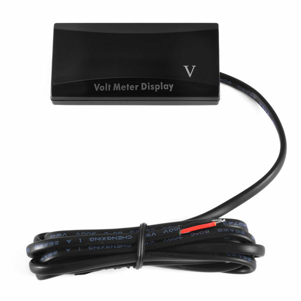 12V Digital LED Display Voltmeter Voltage Gauge Panel Meter Car Motocycle L50