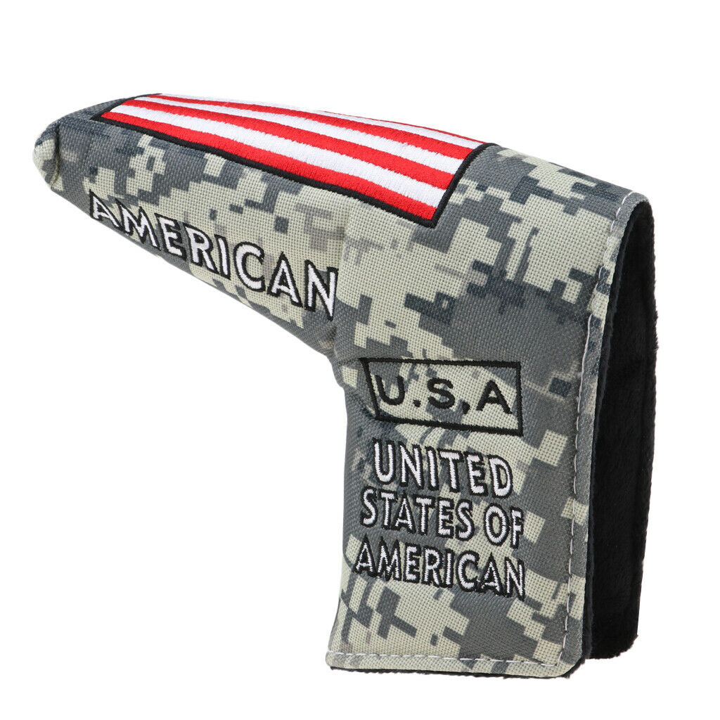 Golf Blade Putter Head Cover Headcover Protector Bag With  Closure