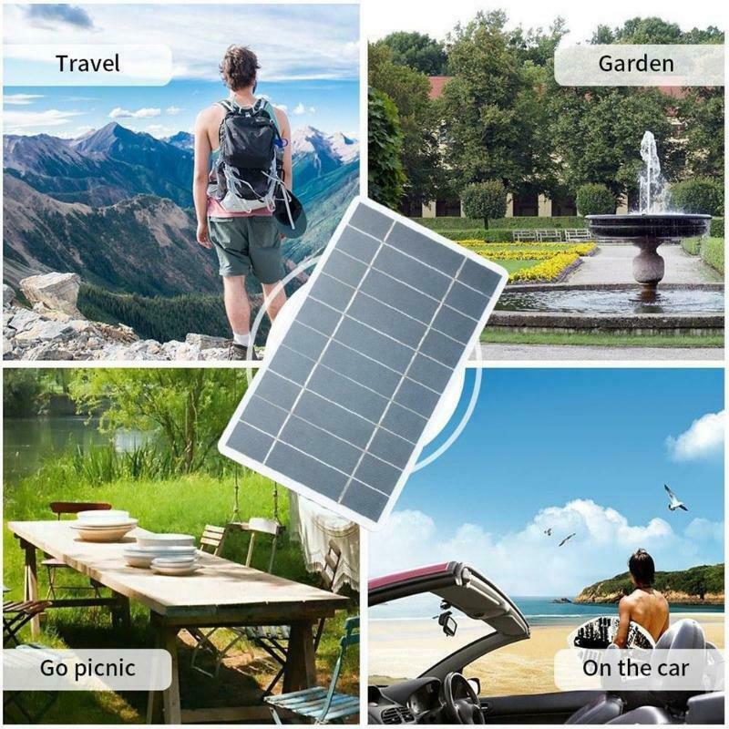 Outdoor Phone Battery Power Bank 5V Flexible Solar Panel Battery with USB Port