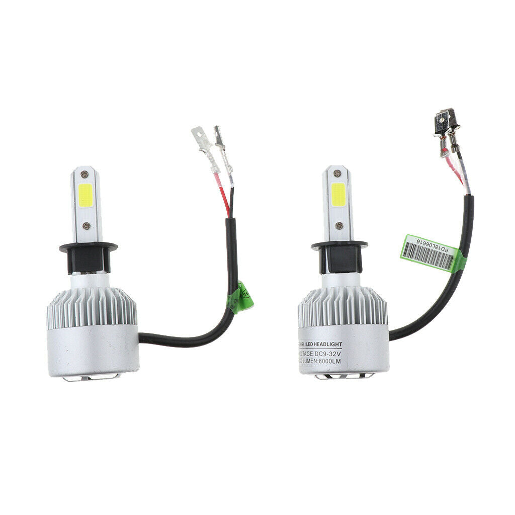 2 Pack L+R 36W 8000LM Headlight Bulbs Lamp Super Bright 6500K  H3