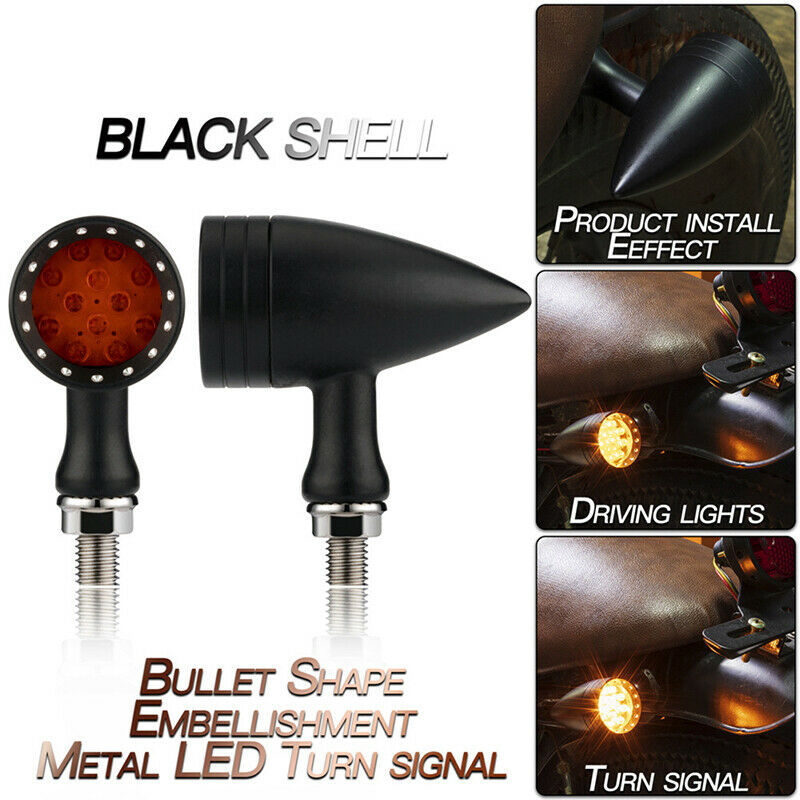 Motorcycle M10 LED Running Blinker Brake Turn Signal Lights Indicators Universal